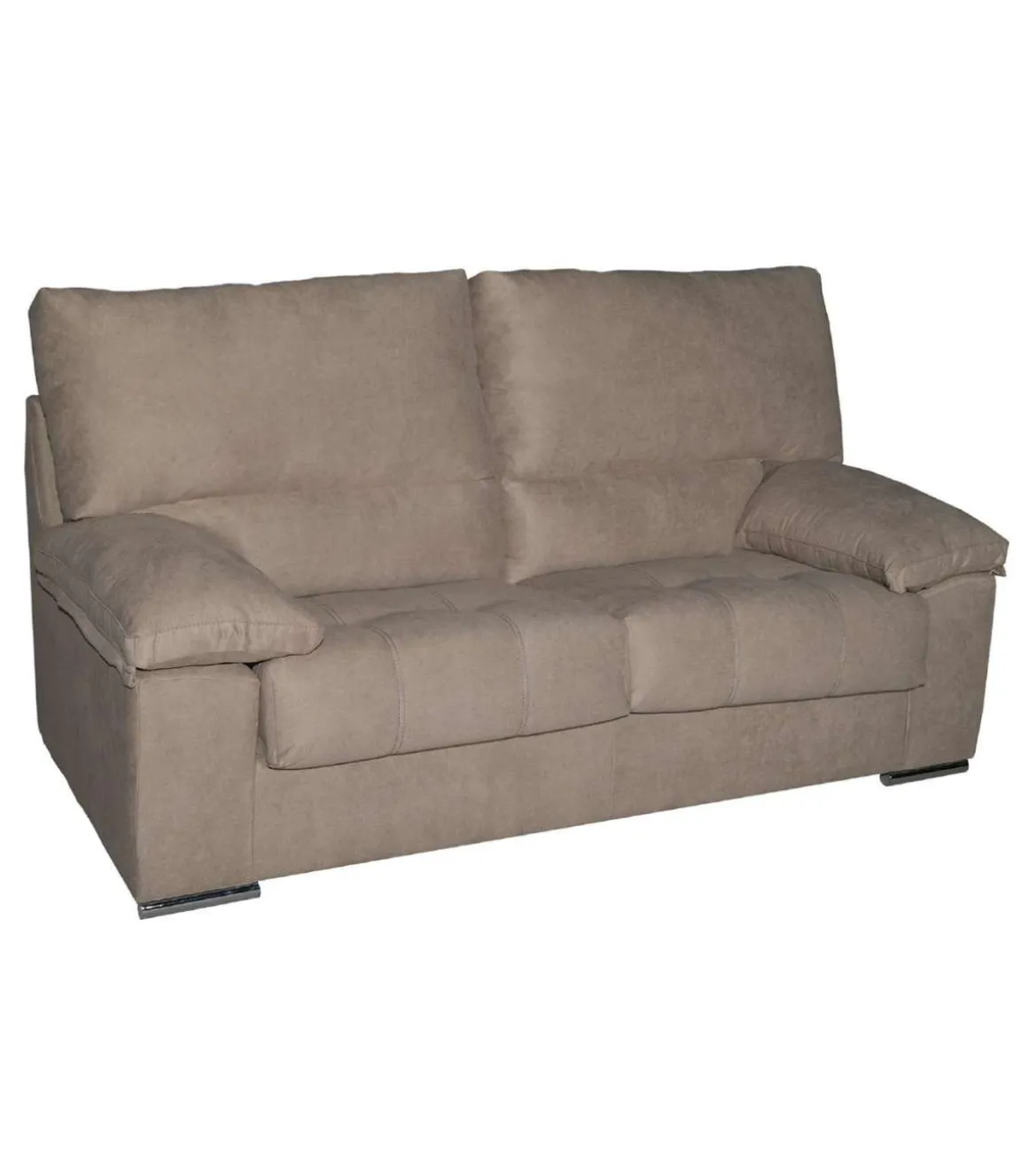 Sofá Purullena 2 plazas en tela antimanchas marrón. 165 CM (ANCHO) x 95 CM (Fondo) x 108 CM (ALTO)
