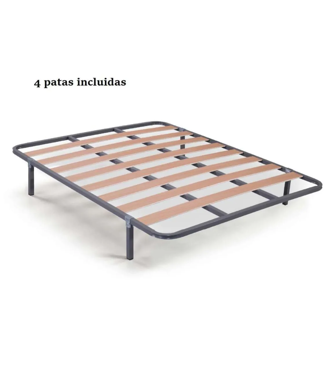 Somier Lorena multiláminas con 4 patas de 150x190.