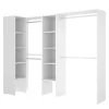 Vestidor de rincón Luz 2 color Blanco 228cm (ancho) 79.4 cm (fondo) 187 cm (alto)