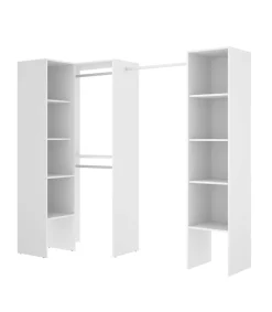 Vestidor de rincón Luz color Blanco 226cm (ancho) 79.4 cm (fondo) 185 cm (alto)