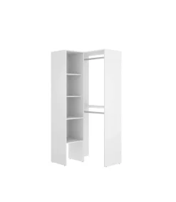 Vestidor de rincón Sol color Blanco 79.4cm (ancho) 88.4 cm (fondo) 185.5 cm (alto)