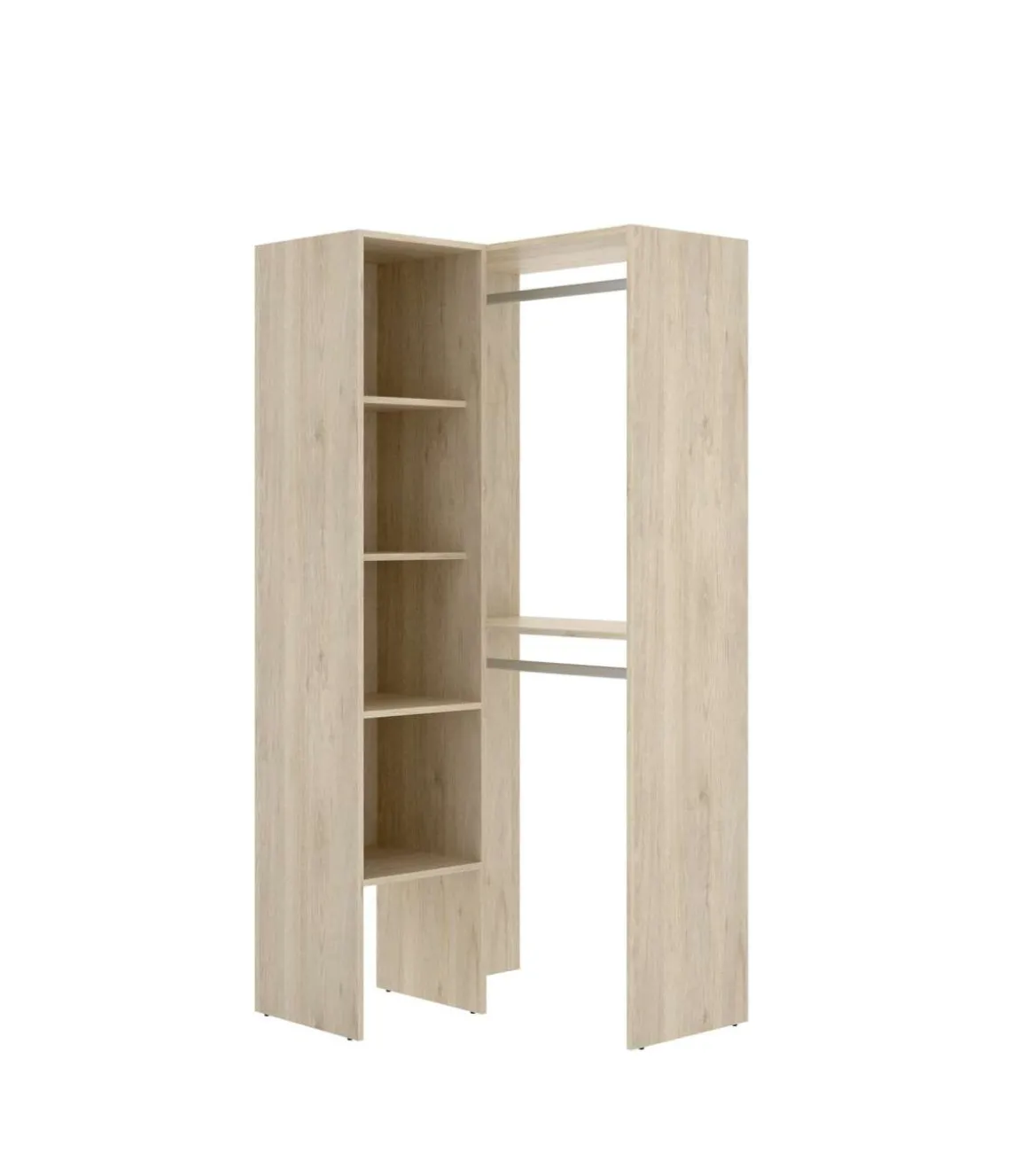 Vestidor de rincón Sol color Natural 79.4cm (ancho) 88.4 cm (fondo) 185.5 cm (alto)