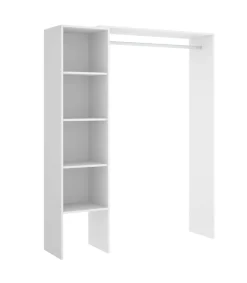 Vestidor Siles para dormitorio 3 baldas acabado blanco 187 cm(alto)140 cm(ancho)40 cm(fondo)