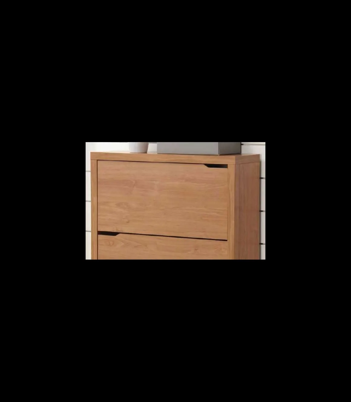 Zapatero 2 puertas kubox acabado maple, 79 cm(ancho) 84 cm(altura) 24 cm(fondo)