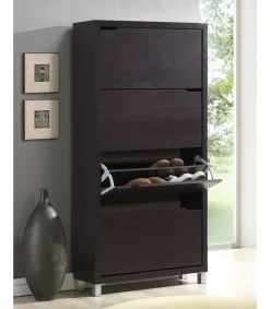 Zapatero 4 puertas kubox acabado capuchino 79cm(ancho) 155cm(altura) 24cm(fondo)