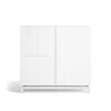 Zapatero 2 puertas modelo 513 acabado blanco, 90x90x27 (alto x ancho x fondo)