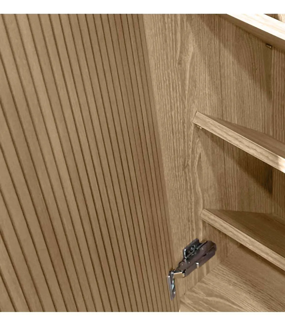 Zapatero 2 puertas modelo 513 acabado roble vallado, 90x90x27 (alto x ancho x fondo)